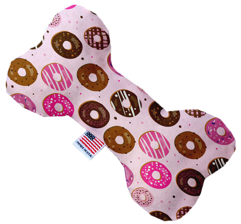 Mirage Pet 1131-SFTYBN8 Pink Donuts 8 in. Stuffing Free Bone Dog Toy Rose Chloe