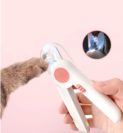 Pet Nail Scissors LED Cat Nail Clipper Trimmer Lilac Milo