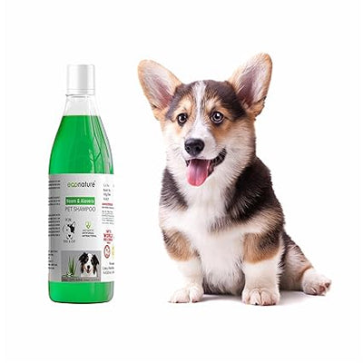 Shampoo for All Dogs & Cats  330ML (Neem & Aloevera) Gray Lily