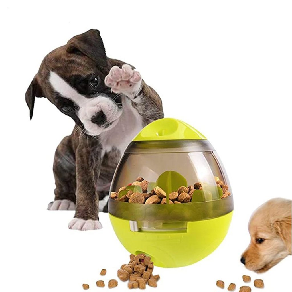 Dogs and Cats Food Dispenser Tumbler Yellow Pandora