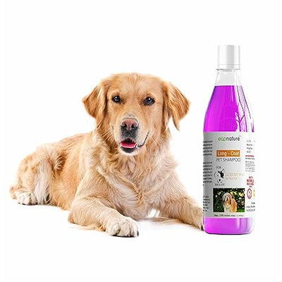 Long Coat Shampoo for Dog & Cat  330ML (Pack of 1) Gray Lily