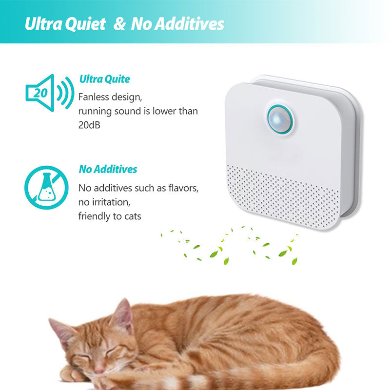 Smart Cat Odor Purifier for Cat Litter Box Deodorizer Dog Air Cleaner Teal Simba
