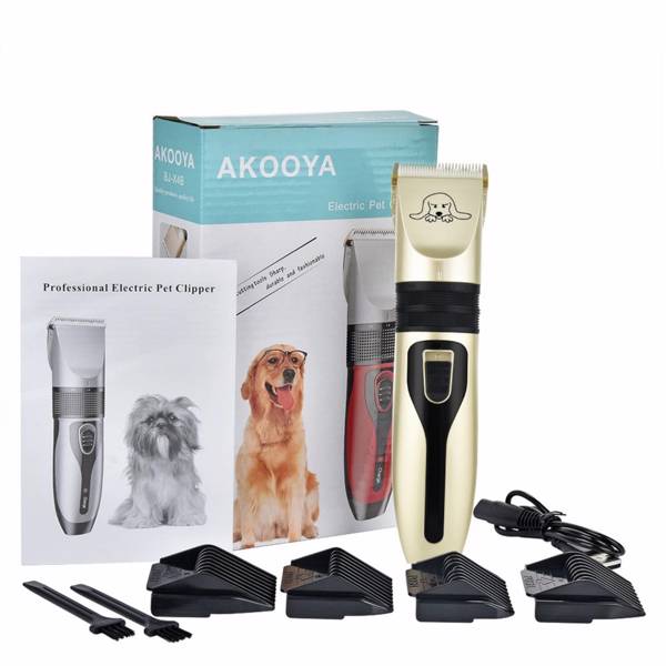 Electric Dog Hair Trimmer Kit Rechargeable Pet Hair Clipper Pet Shaver Teal Simba