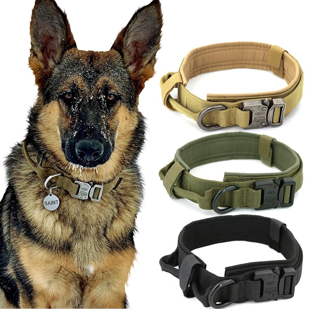 Durable Military Tactical Dog Collar Teal Zeus